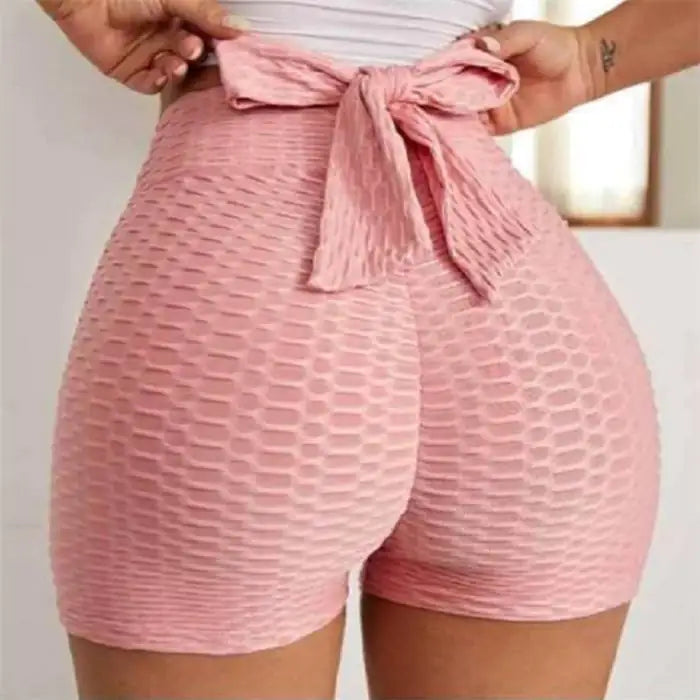 Jacquard Women's Yoga Bubble Sports Shorts