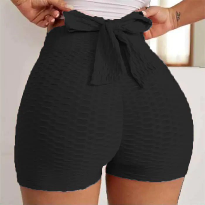 Jacquard Women's Yoga Bubble Sports Shorts