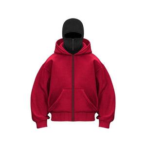 Double Hood Fleece-Lined Sweater