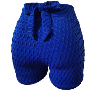 Jacquard Women's Yoga Bubble Sports Shorts