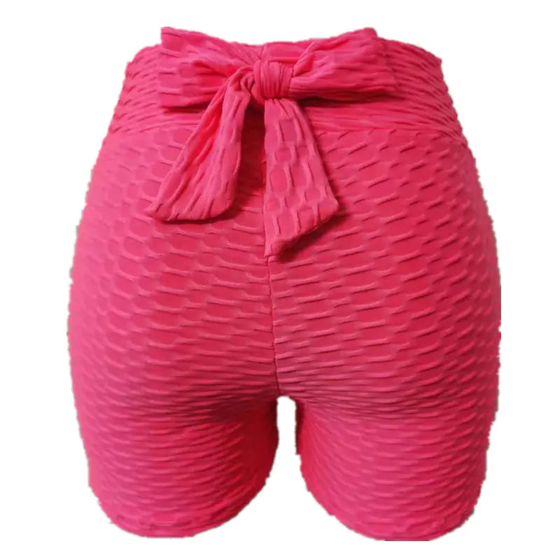 Jacquard Women's Yoga Bubble Sports Shorts