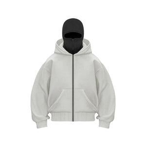 Double Hood Fleece-Lined Sweater
