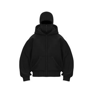 Double Hood Fleece-Lined Sweater