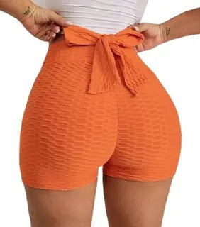 Jacquard Women's Yoga Bubble Sports Shorts